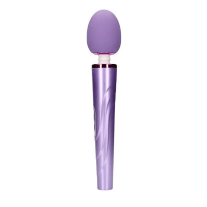 Aparat de masaj LOVELINE Wand Vibrator, pentru corp și zone intime, cu silicon ultra-moale, 6 funcții de vibrație, mov