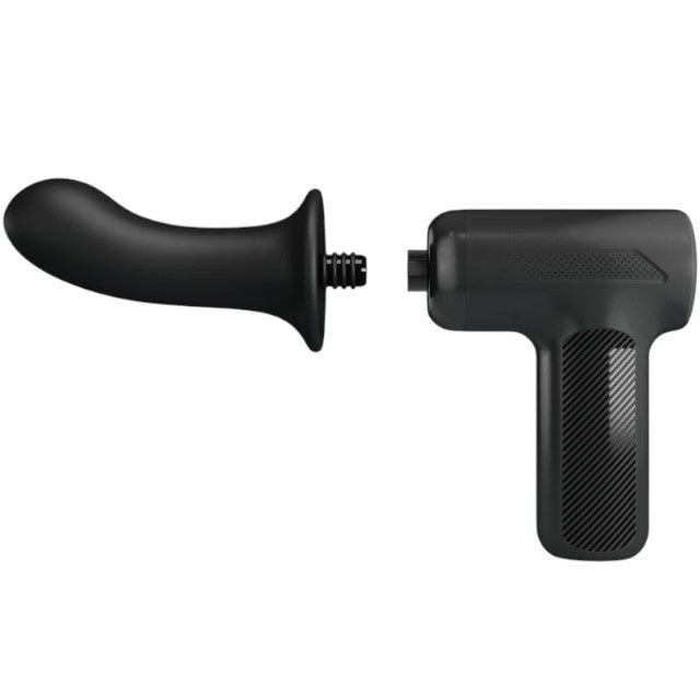 Aparat de masaj PRETTY LOVE DJ Doctor Massage Gun, pentru corp și zone intime, 5 funcții de penetrare automată, negru