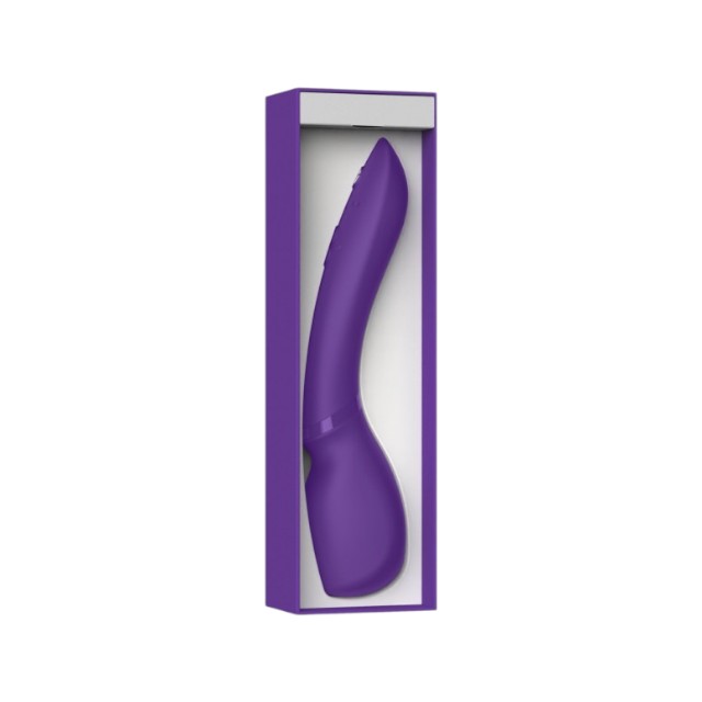Aparat de masaj WEVIBE Wand 2, pentru corp și zone intime, control prin aplicație, funcții multiple de vibrații, mov
