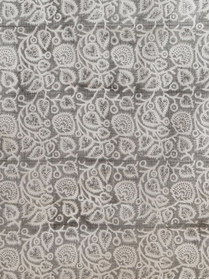 Indiehaat | Pure Kota Doria Blockprint Suit Black & White