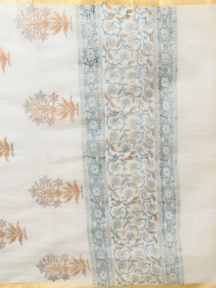Indiehaat | Pure Kota Doria Blockprint Suit White
