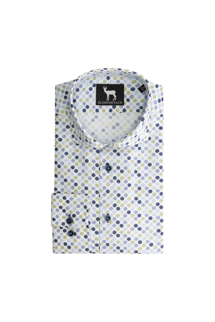 Balprint blauw-groen