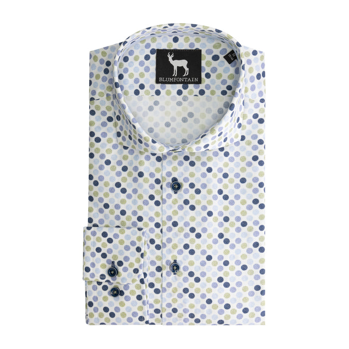 Balprint blauw-groen