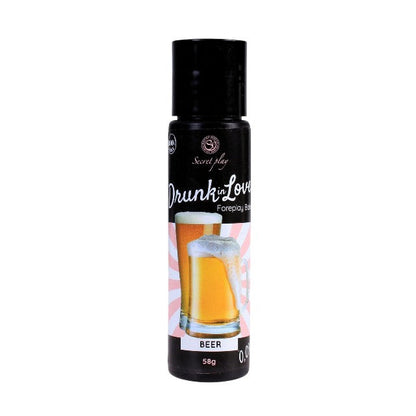 Balsam intim comestibil SECRET PLAY Drunk in Love - Beer, pentru corp și zone erogene, cu aromă de bere, 58 gr