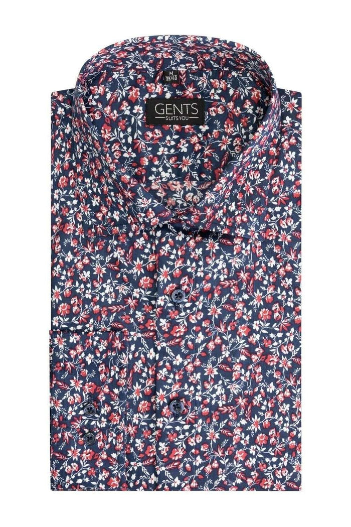 Bloemprint blauw