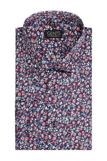 Bloemprint blauw