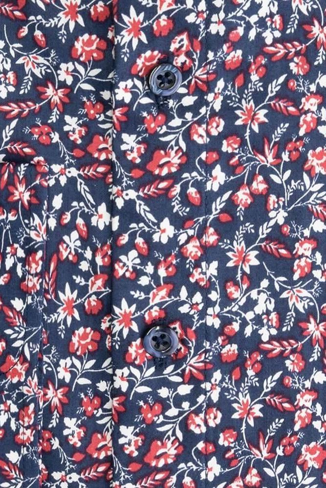 Bloemprint blauw