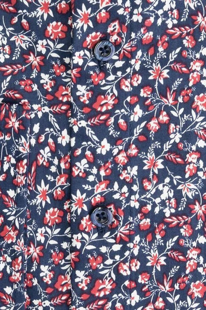 Bloemprint blauw