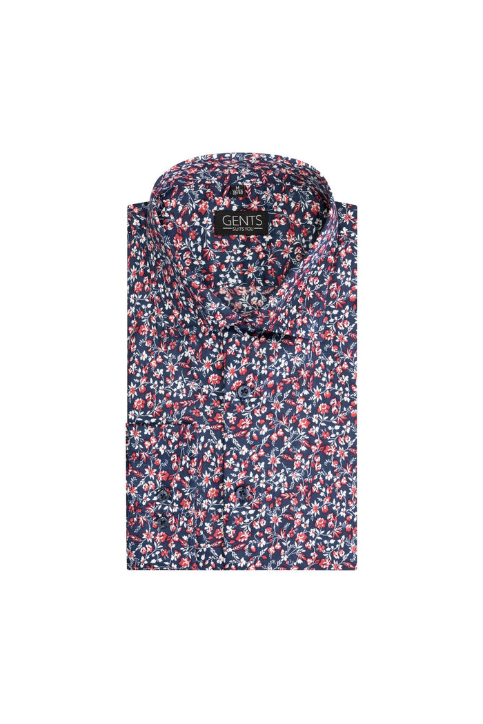 Bloemprint blauw
