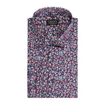 Bloemprint blauw