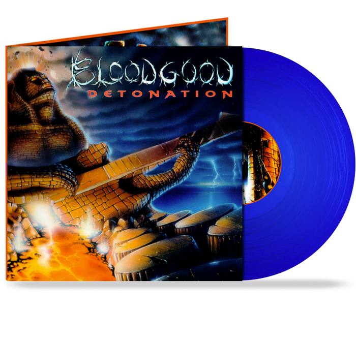 BLOODGOOD - DETONATION (BLUE-VINYL) GATEFOLD w/ 24"x24" POSTER *Last copies