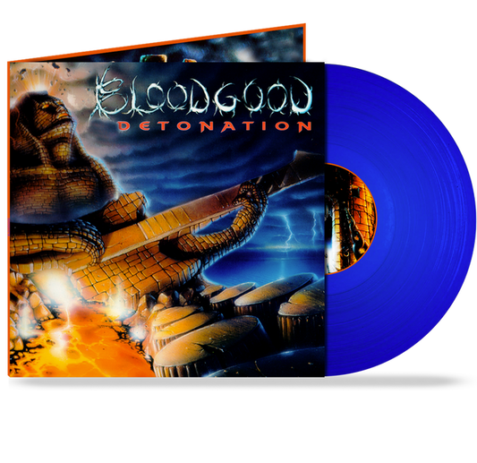 BLOODGOOD - DETONATION (BLUE-VINYL) GATEFOLD w/ 24"x24" POSTER *Last copies