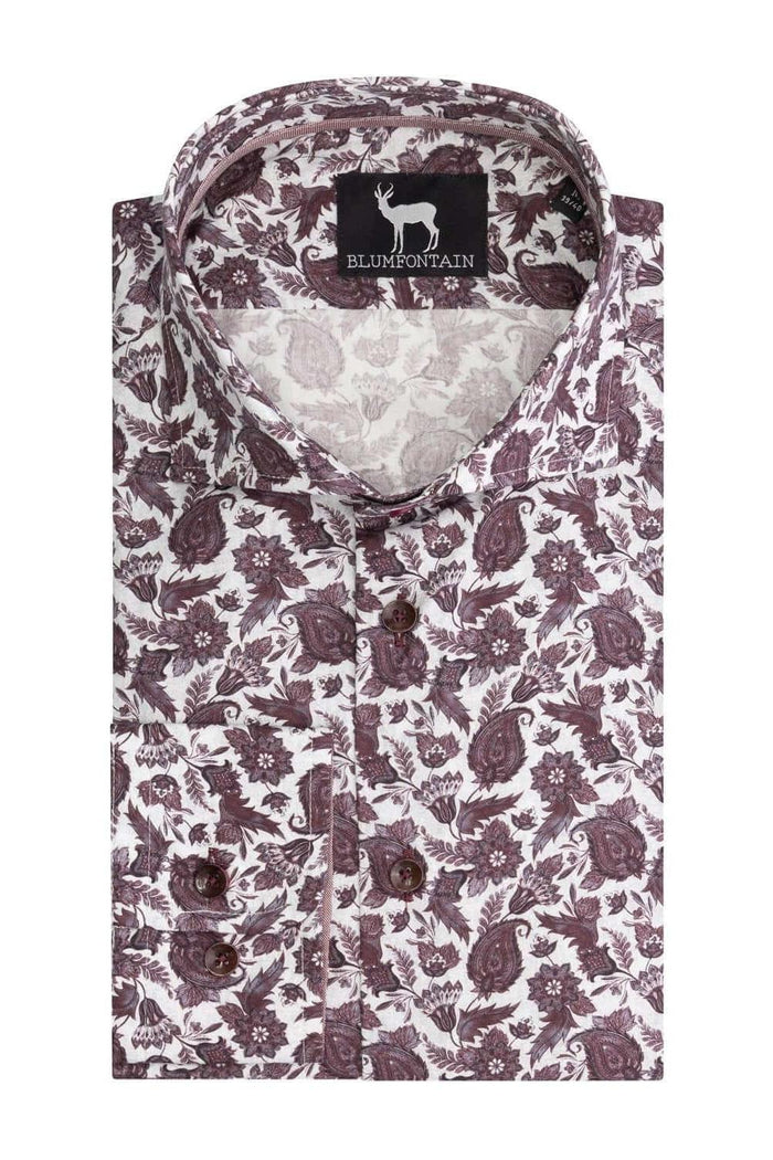 Blumfontain bloemprint rood