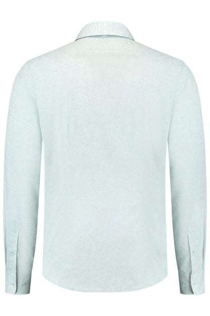 Blumfontain linnenprint uni groen-blauw