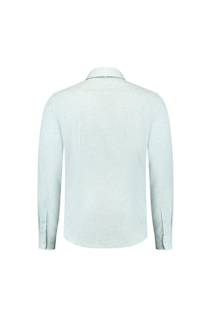 Blumfontain linnenprint uni groen-blauw