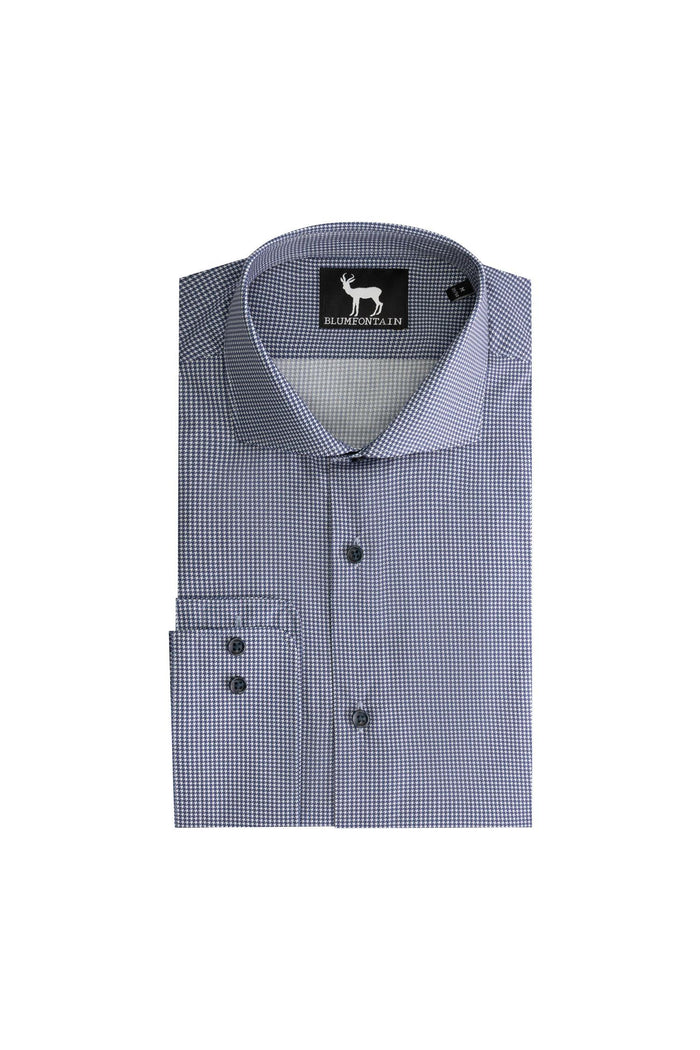 Blumfontain pied-de-poule blauw
