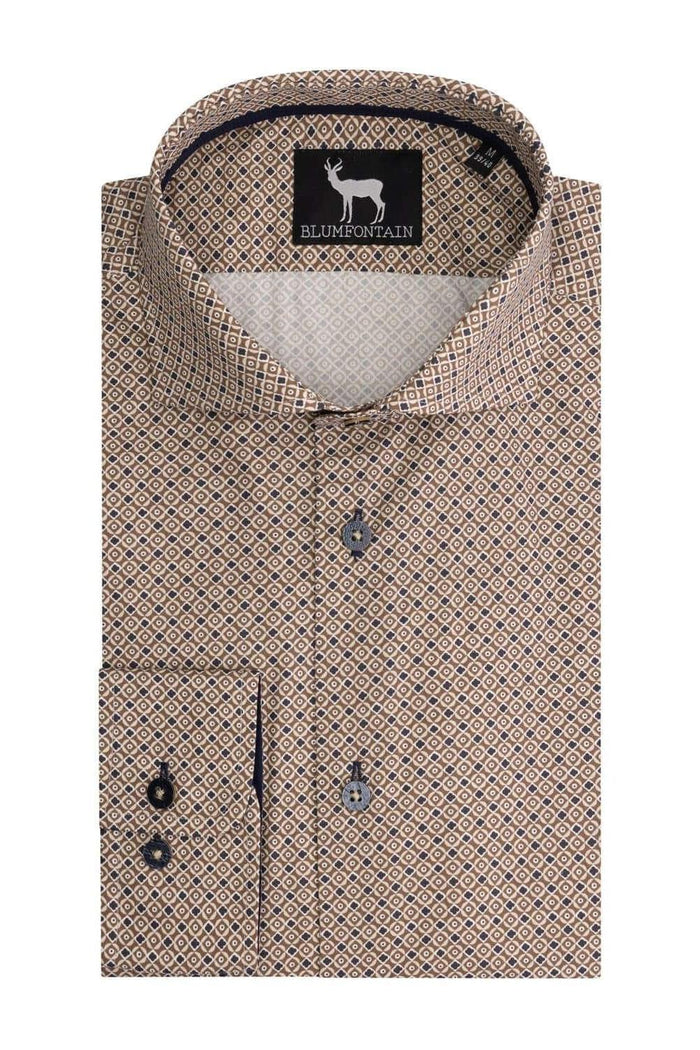 Blumfontain print beige