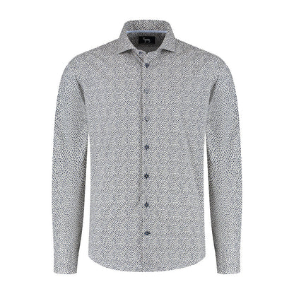 Blumfontain triangel print beige-navy