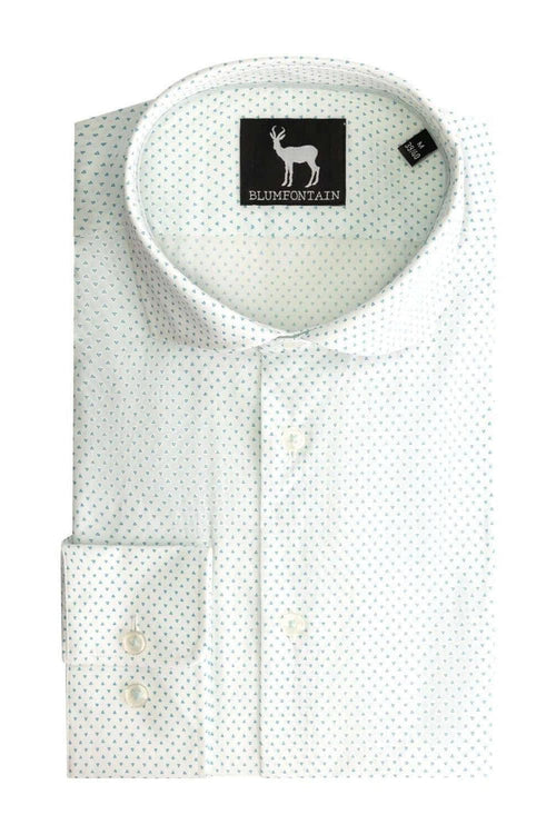 Blumfontain triangle print groen-blauw
