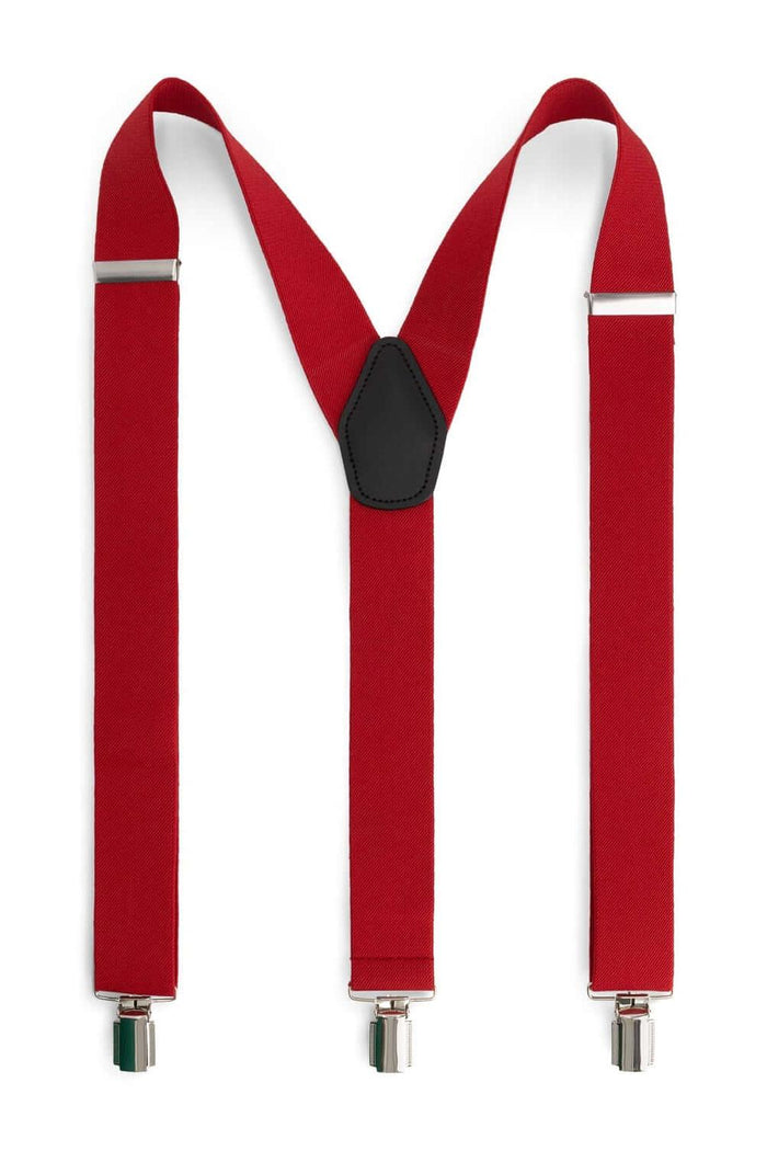 Bretels 35mm donkerrood, stevige constructie met elastiek, perfect voor elke outfit.