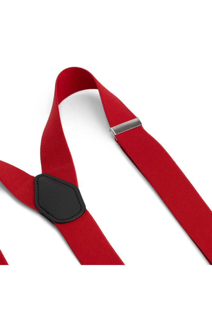 Bretels 35mm donkerrood, stevige constructie en 35mm elastiek, ideaal voor stijlvolle outfits.