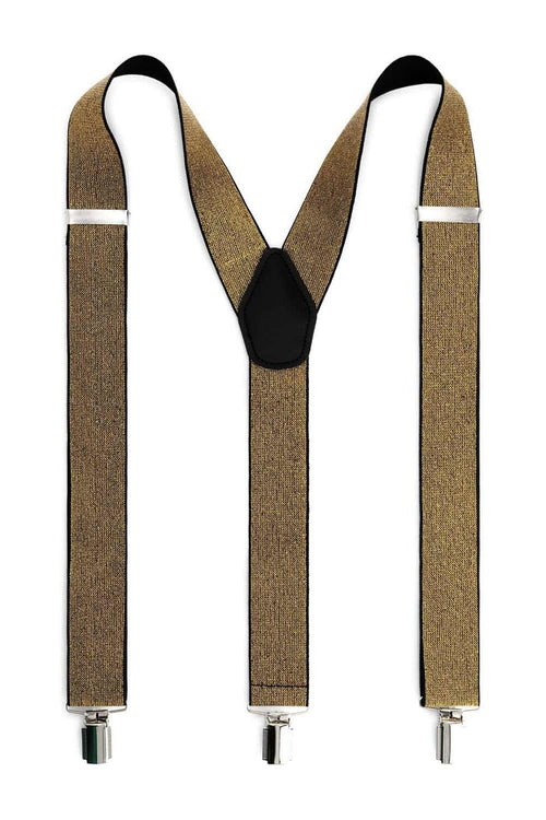 Bretels 35mm goud met elastiek en stevige clips, perfect voor stijlvolle outfits.