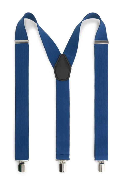 Bretels 35mm royalblue, elastische bretels met stevige clips in koningsblauw.