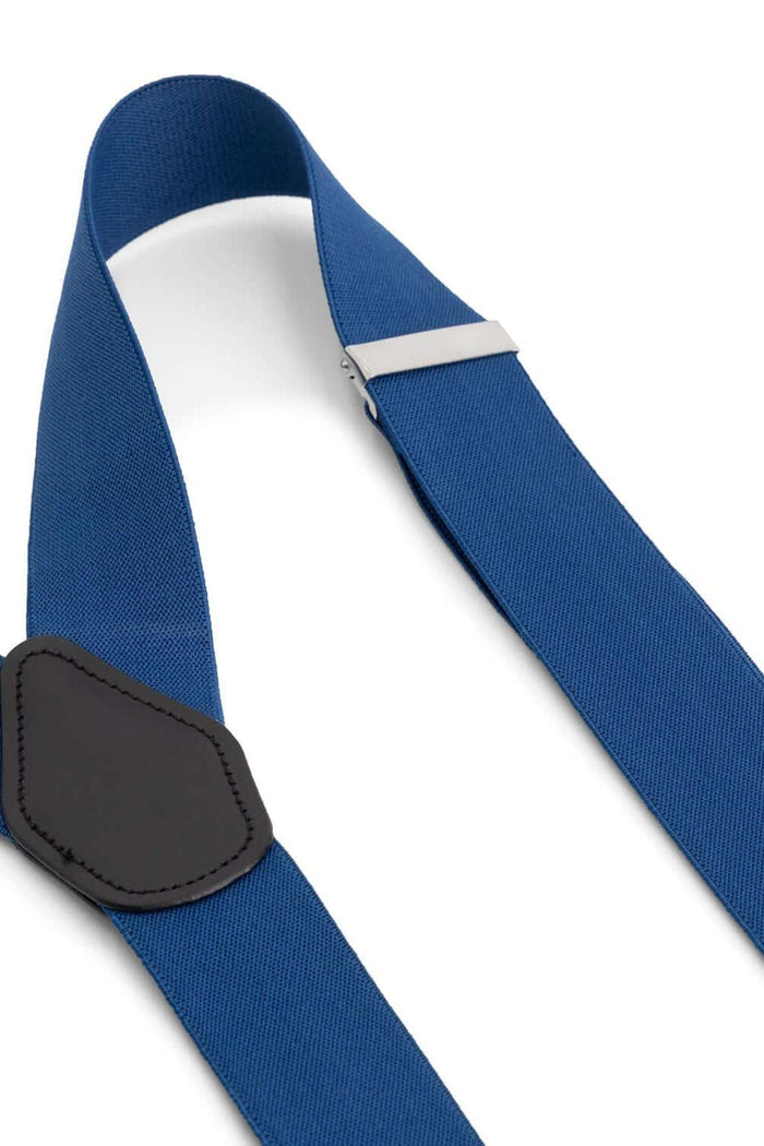 Bretels 35mm royalblue elastische bretels met stevige clips in koningsblauw.