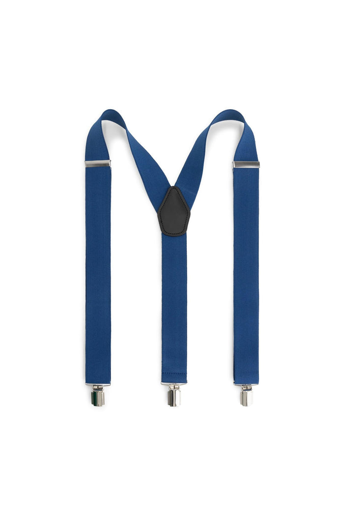 Bretels 35mm royalblue, elastische bretels met stevige clips in koningsblauw.