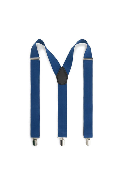 Bretels 35mm royalblue, elastische bretels met stevige clips in koningsblauw.
