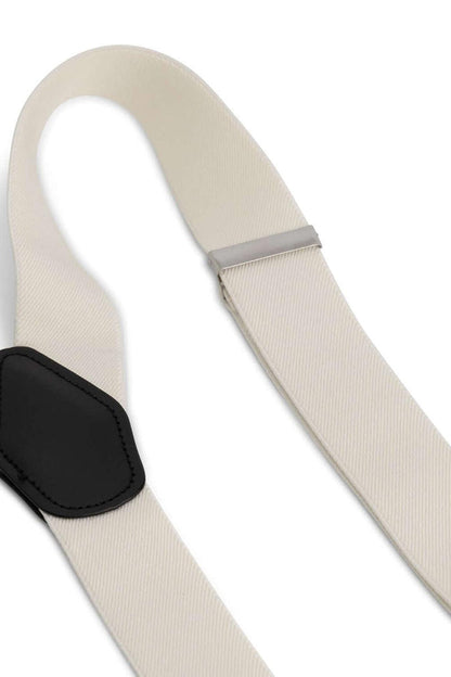 Bretels 35mm off-white met stevige clips voor een veelzijdige stijl.