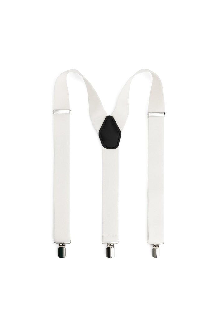 Bretels 35mm off-white met stevige clips en veelzijdige stijl, perfect voor elke gelegenheid.