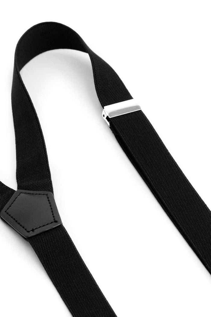 Bretels basis elastiek zwart, elastische bretels met verstelbaar bandensysteem voor dagelijks comfort.