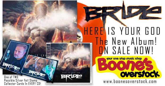 BRIDE - HERE IS YOUR GOD (*NEW-CD + Ltd Collector Card, 2021, Retroactive Records) Fiery vocals and guitar wizardry - classic Bride at their best