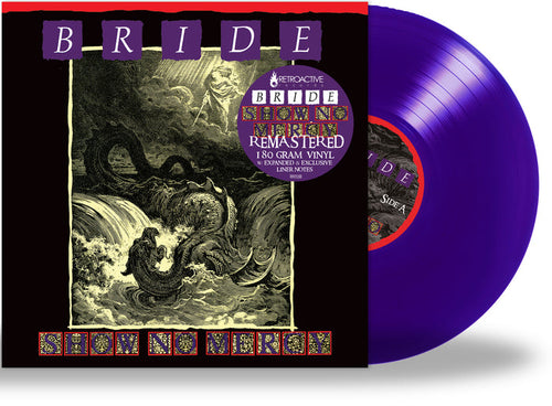 BRIDE - SHOW NO MERCY + 3 (*NEW-Purple Vinyl, 2021, Retroactive) w Poster!