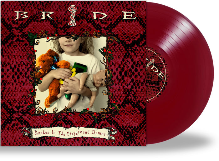 BRIDE - SNAKES IN THE PLAYGROUND DEMOS + bonus (*NEW BURGUNDY VINYL, 2022, Retroactive)