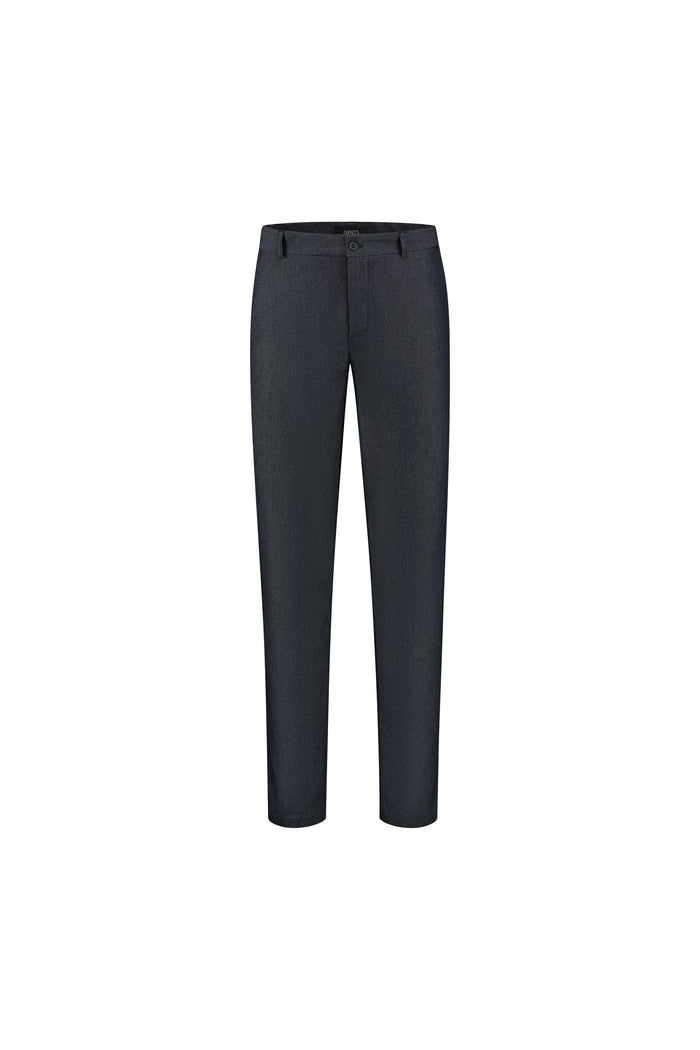 Broek katoen-stretch denimblauw