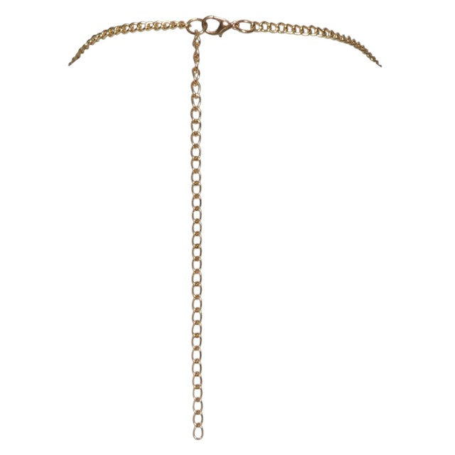 Bustieră sexy COTTELLI Accessoires Metal Top Gold, din metal cu lanț reglabil pentru gât, culoare auriu