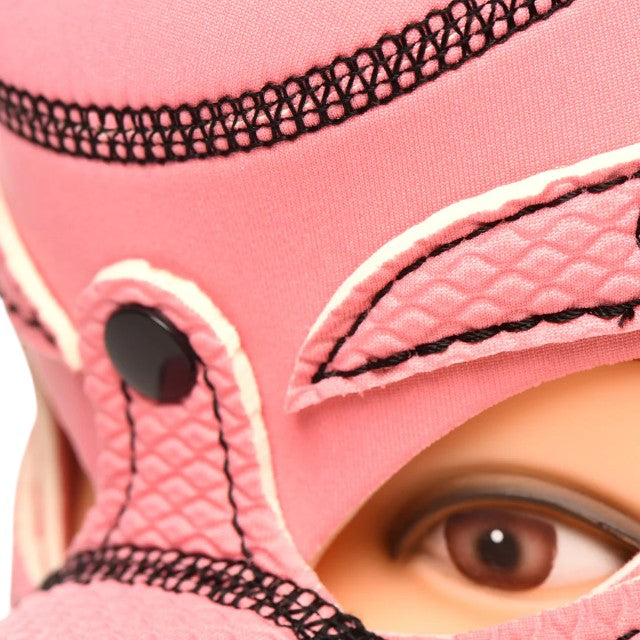 Cagulă porc XR BRANDS Master Series SWINE - Pig Neoprene Hood, pentru jocuri BDSM și de fantezie, culoare roz