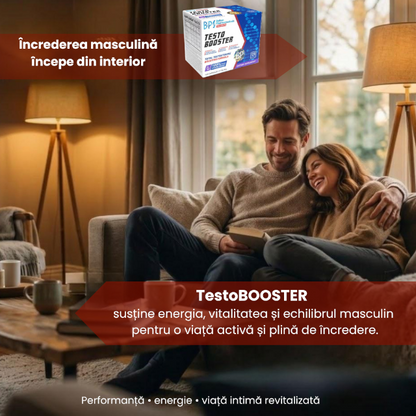 Capsule BALKAN PHARMACEUTICALS TestoBooster, pentru testosteron, potență, libido și creșterea mușchilor, 120 buc