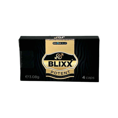 Capsule BLIXX Potent, unisex, pentru libido, potență și îmbunătățirea performanțelor sexuale, cu guarana și ginseng, 4 buc