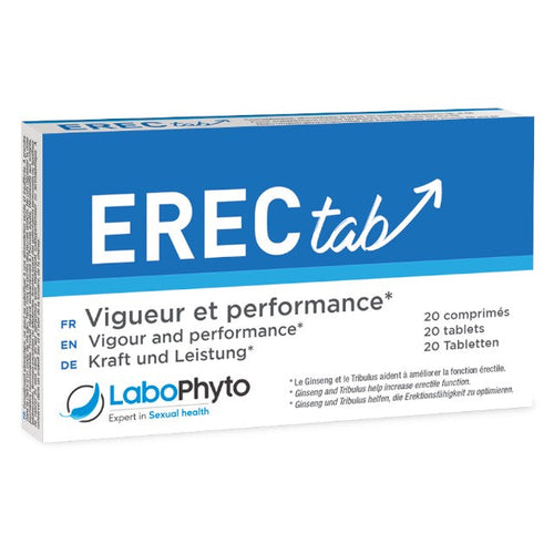 Capsule ErecTab, Labophyto, pentru erecție, libidou și virilitate, 20 capsule