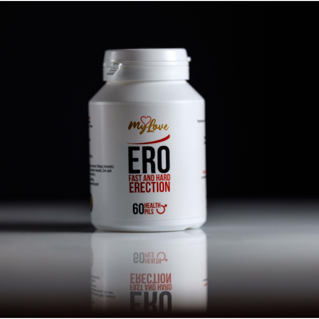 Capsule MYLOVE Ero Fast And Hard Erection, pentru stimularea erecției și potență, cu Tribulus Terrestris și Maca, 60 buc