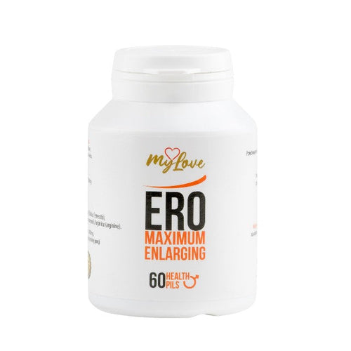 Capsule MYLOVE Ero Maximum Enlarging, pentru mărirea penisului și performanță sexuală, cu ginseng și maca, 60 buc
