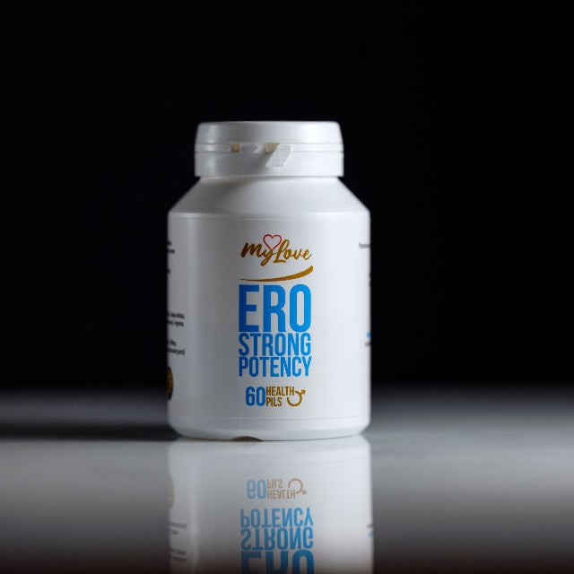 Capsule MYLOVE Ero Strong Potency, pentru potență, vitalitate și sănătate sexuală masculină, cu arginină, 60 buc