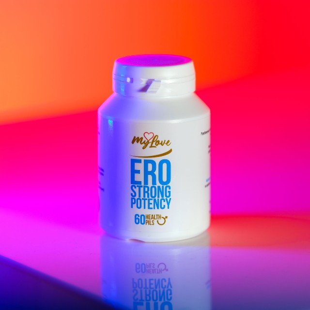 Capsule MYLOVE Ero Strong Potency, pentru potență, vitalitate și sănătate sexuală masculină, cu arginină, 60 buc