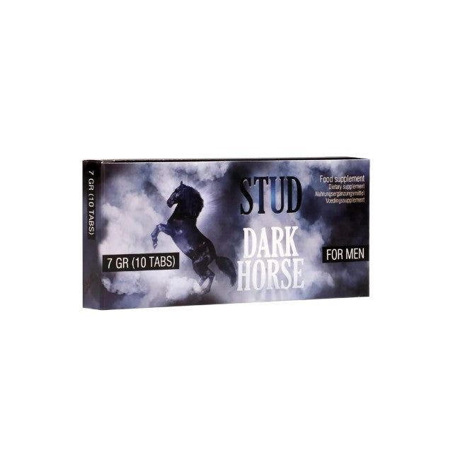 Capsule STUD Dark Horse, cu ginseng și ashwagandha, pentru erecții puternice și de durată, 10 buc