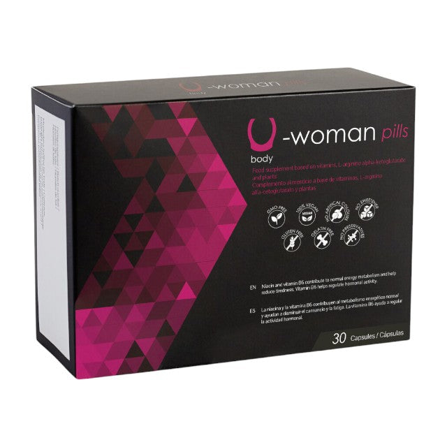 Capsule U-Woman Pills, pentru stimularea libidoului feminin și intensificarea plăcerii sexuale, 30 buc