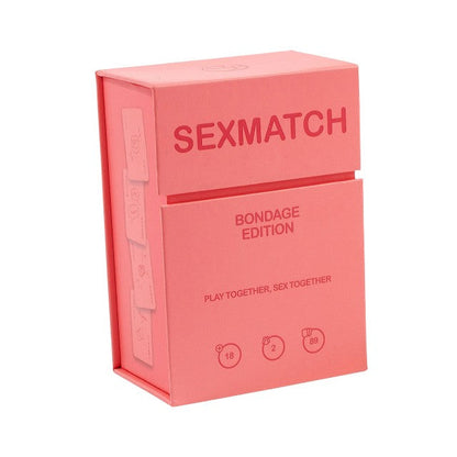 Carti Secret Play Sexmatch - Bondage Edition, joc pentru cupluri, portocaliu