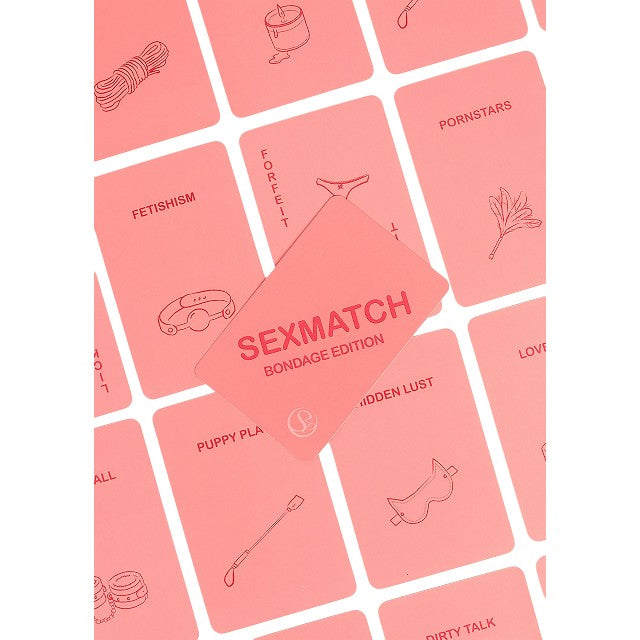 Carti Secret Play Sexmatch - Bondage Edition, joc pentru cupluri, portocaliu